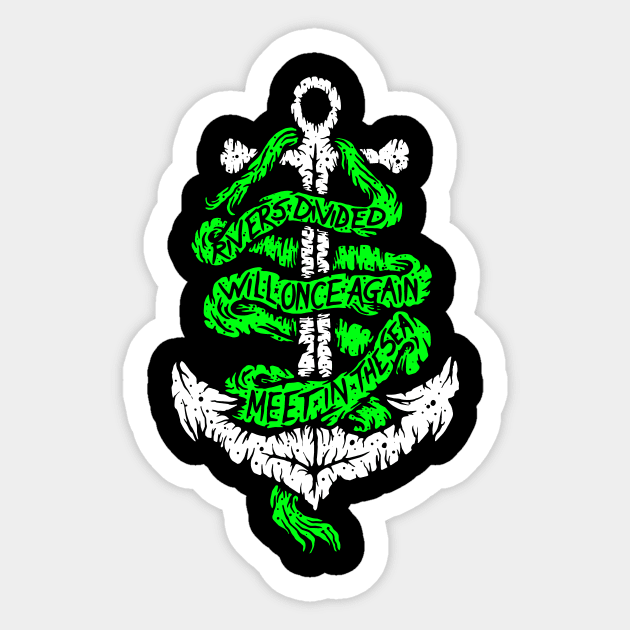 Rivers Divided Sticker by CharlieWizzard